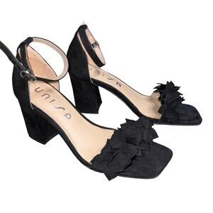 UNISA Black Cozzie Open Toe Block Heeled Sandals Women’s